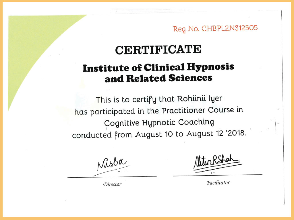 Accreditation certificate 4