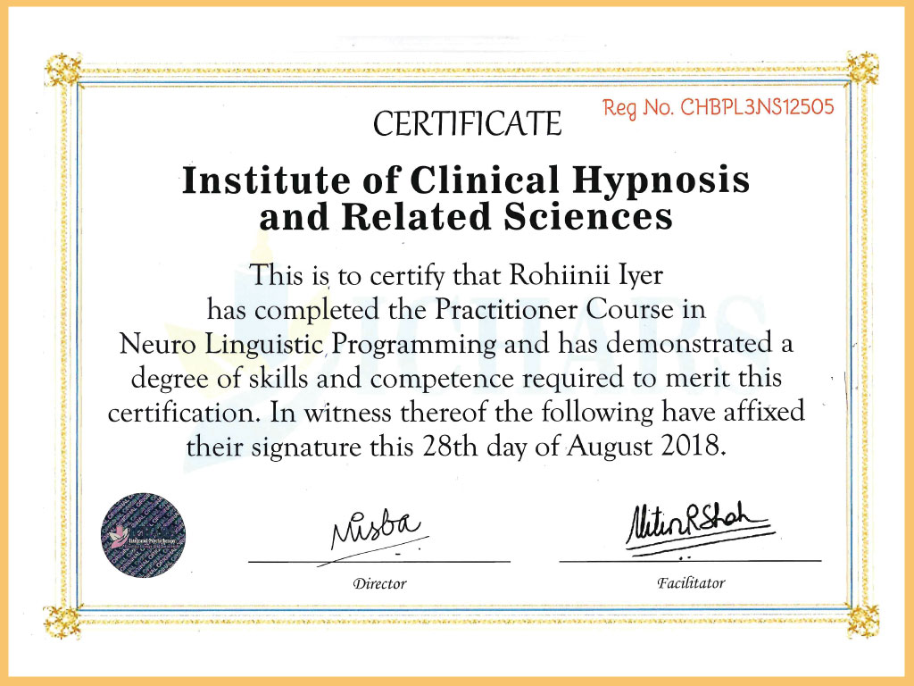 Accreditation certificate 6