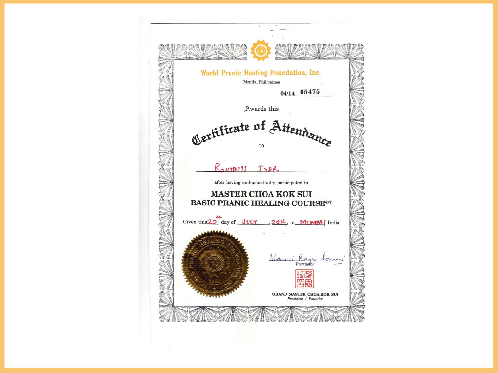Accreditation certificate 14